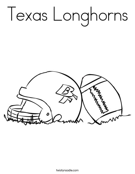 Texas longhorns coloring page