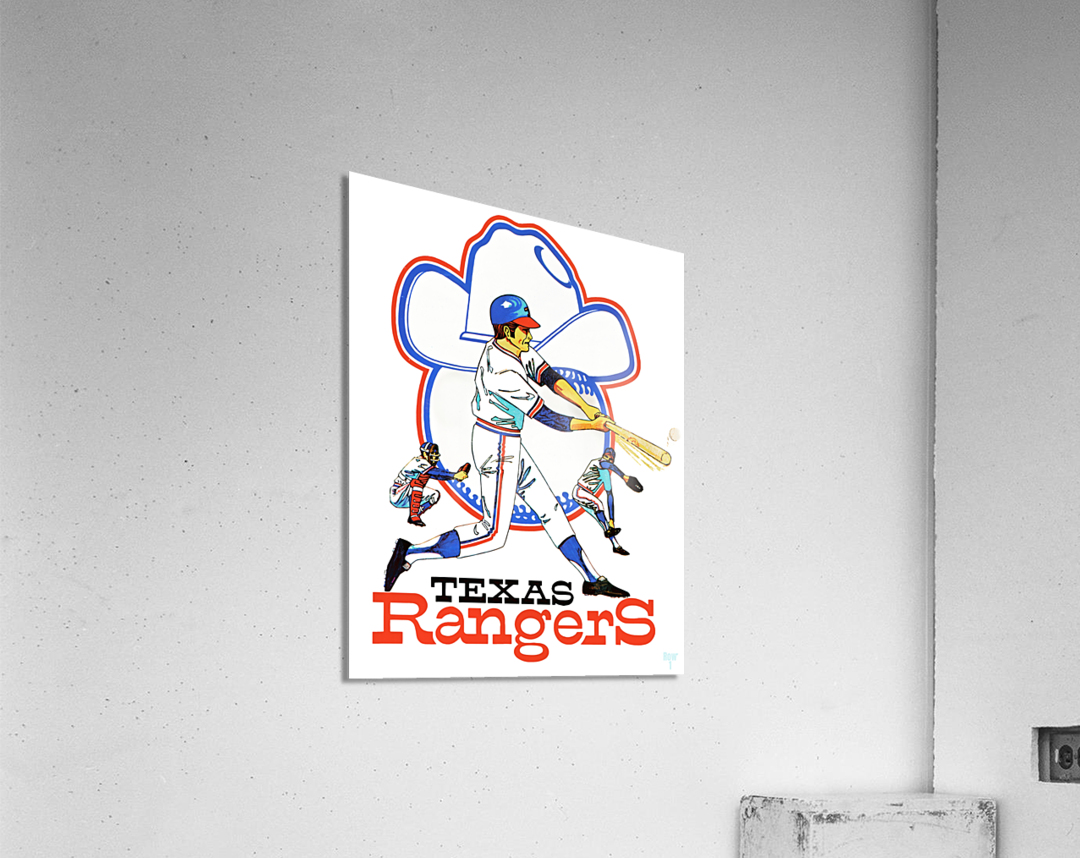 Texas rangers baseball art by davidson