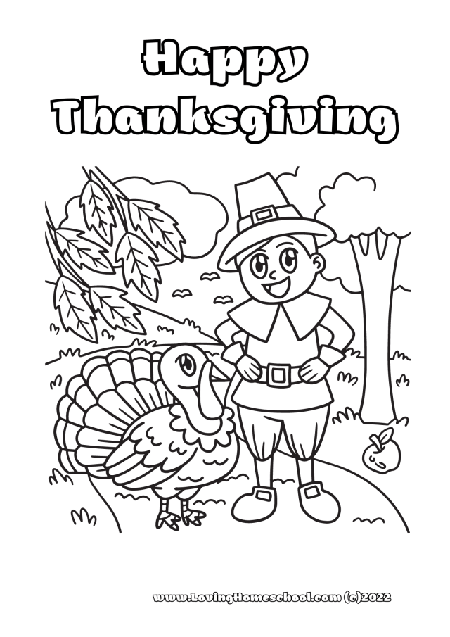 Thanksgiving coloring pages