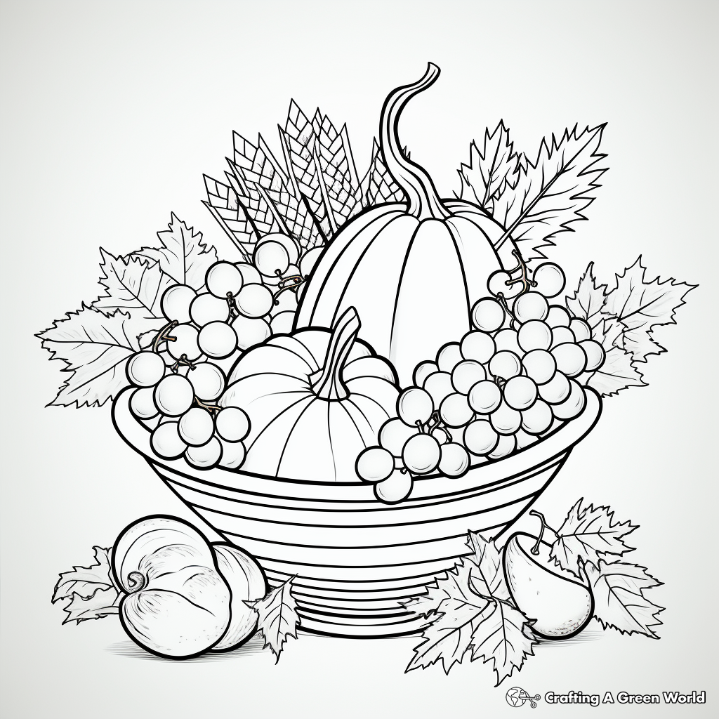 Easy thanksgiving coloring pages