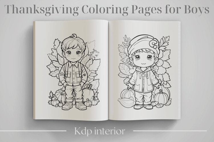 Thanksgiving coloring pages for boys