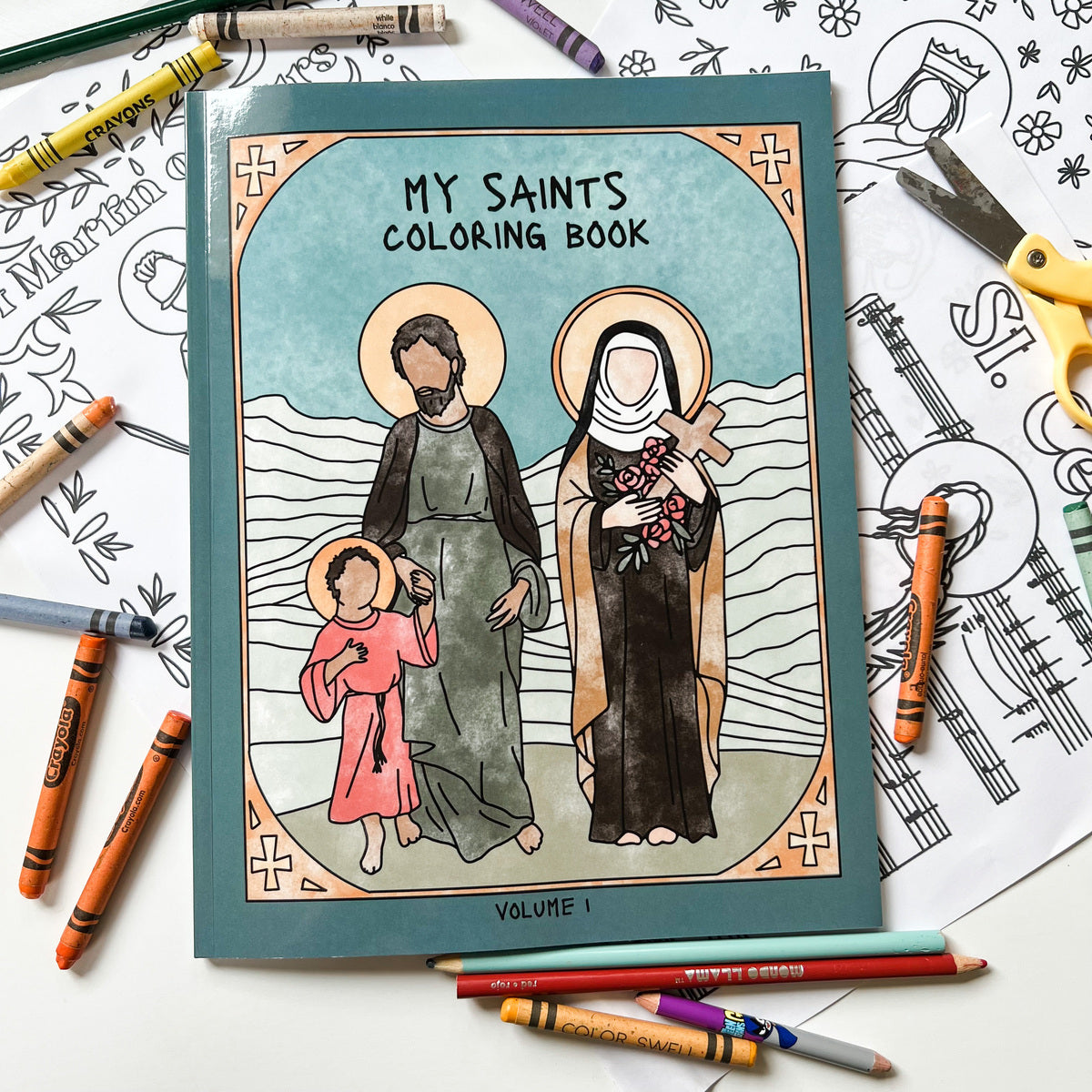 Catholic coloring book â the little rose shop