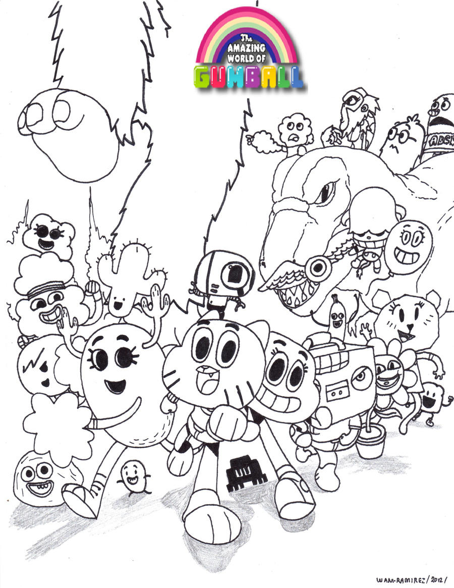 Gumball elmore middle school class picture by waniramirez on