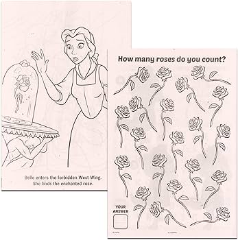Beauty and the beast coloring book set