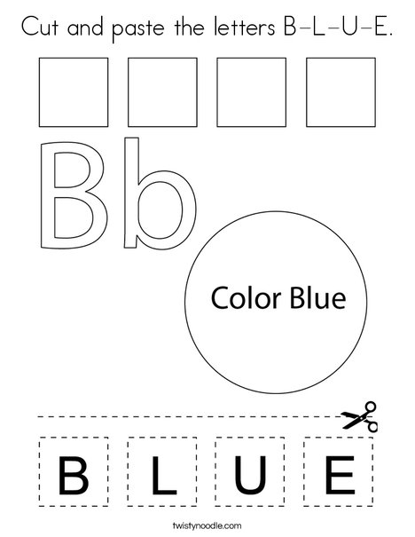 Cut and paste the letters b