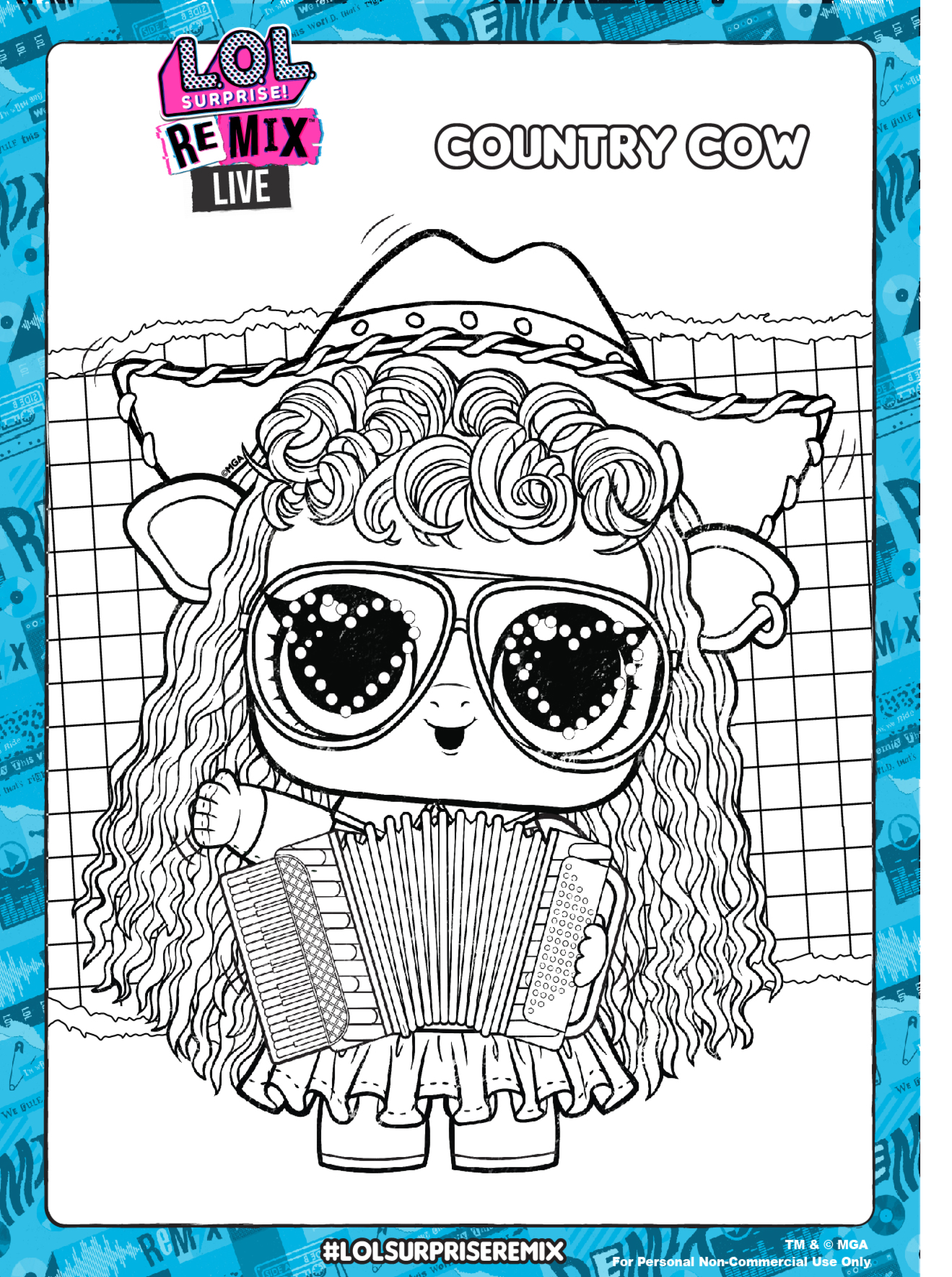 Lol surprise remix coloring pages and activity pages