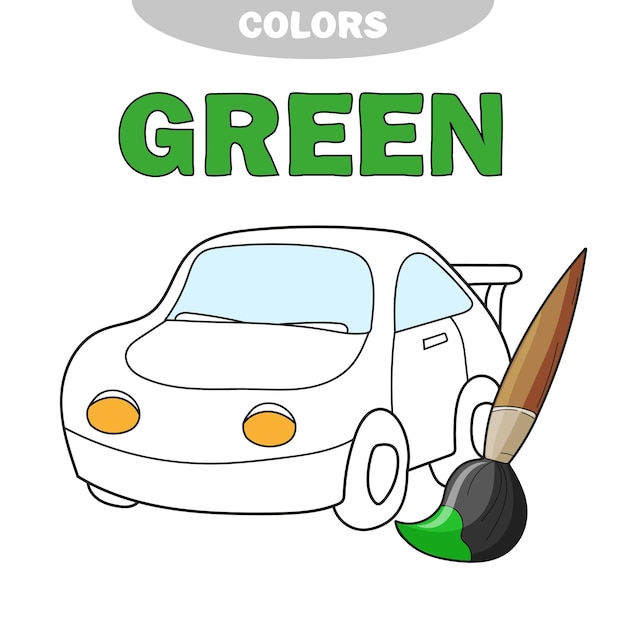 Premium vector learn colors