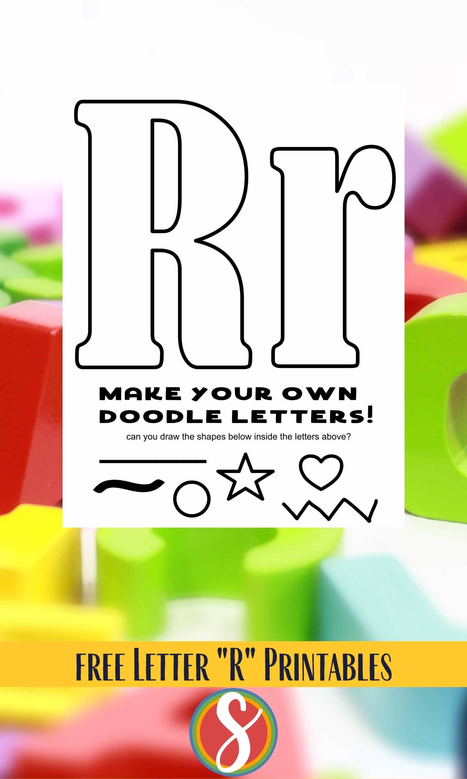 Free letter r coloring pages â stevie doodles