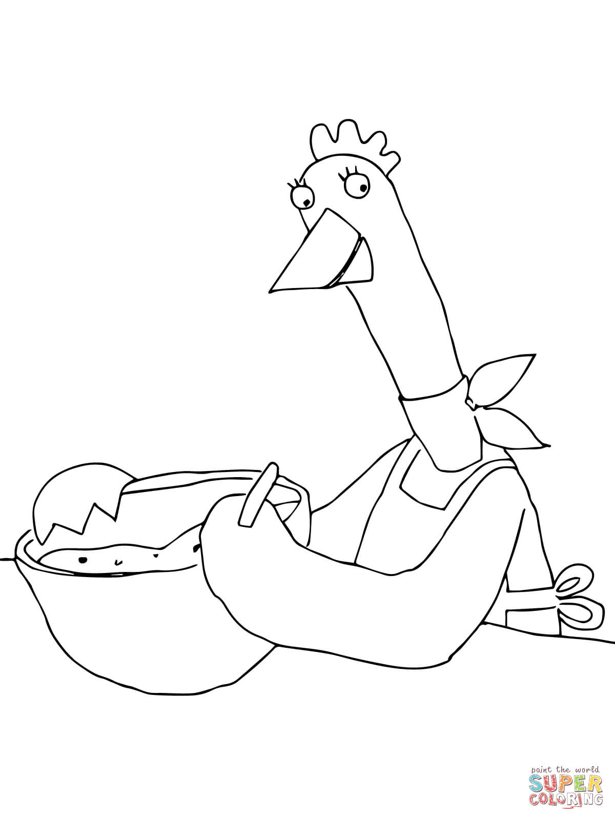Little red hen makes a pizza coloring page free printable coloring pages