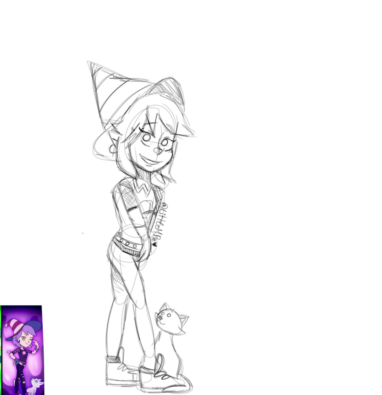 Wip new amity outfit in the owl house by littlemisspiep on