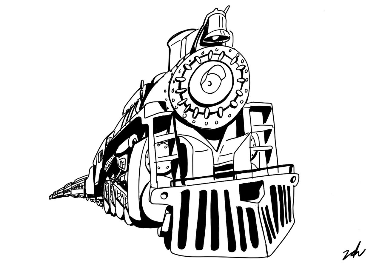 Polar express line artcoloring sheet by zlyfox on