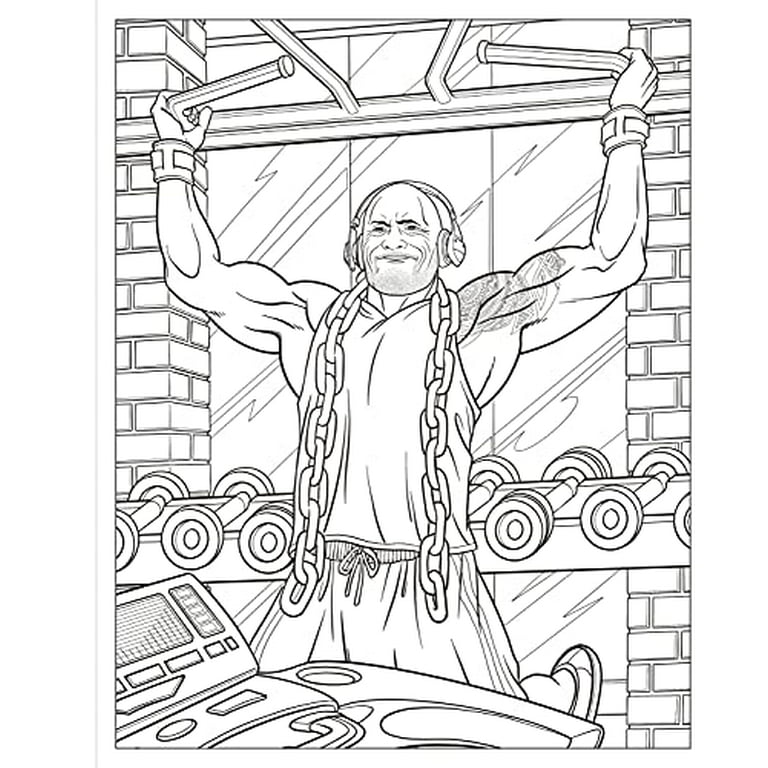 Crush and color dwayne the rock johnson colorful fantasies with a powerful charmer