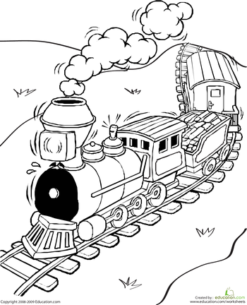Color the train education train coloring pages coloring books coloring book pages