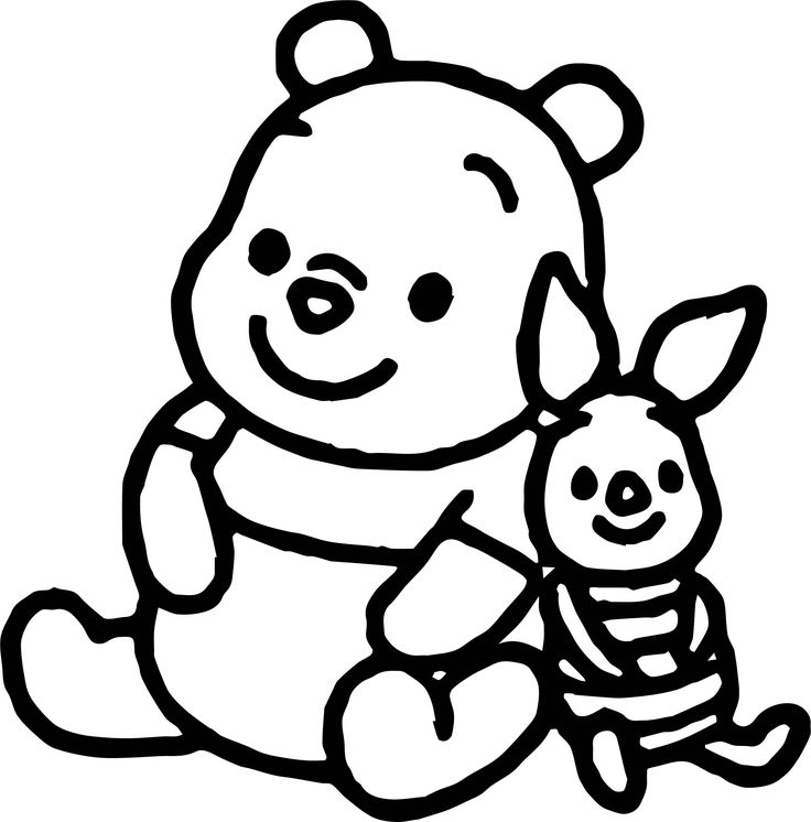 Nice baby piglet bold line coloring page kids coloring book coloring pages coloring books