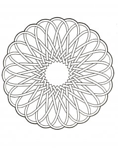 Thick lines mandala