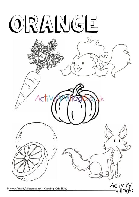 Orange things louring page