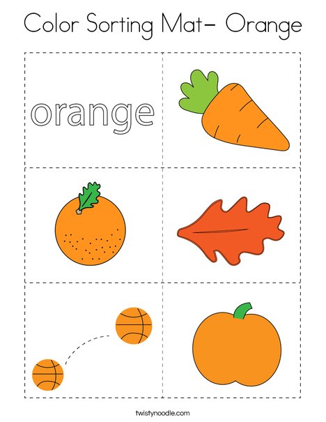 Color sorting mat