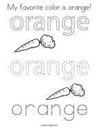 Orange coloring pages