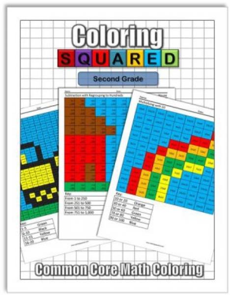 Super coloring squared third grade