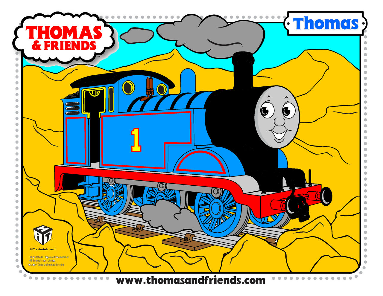 Thomas coloring page from