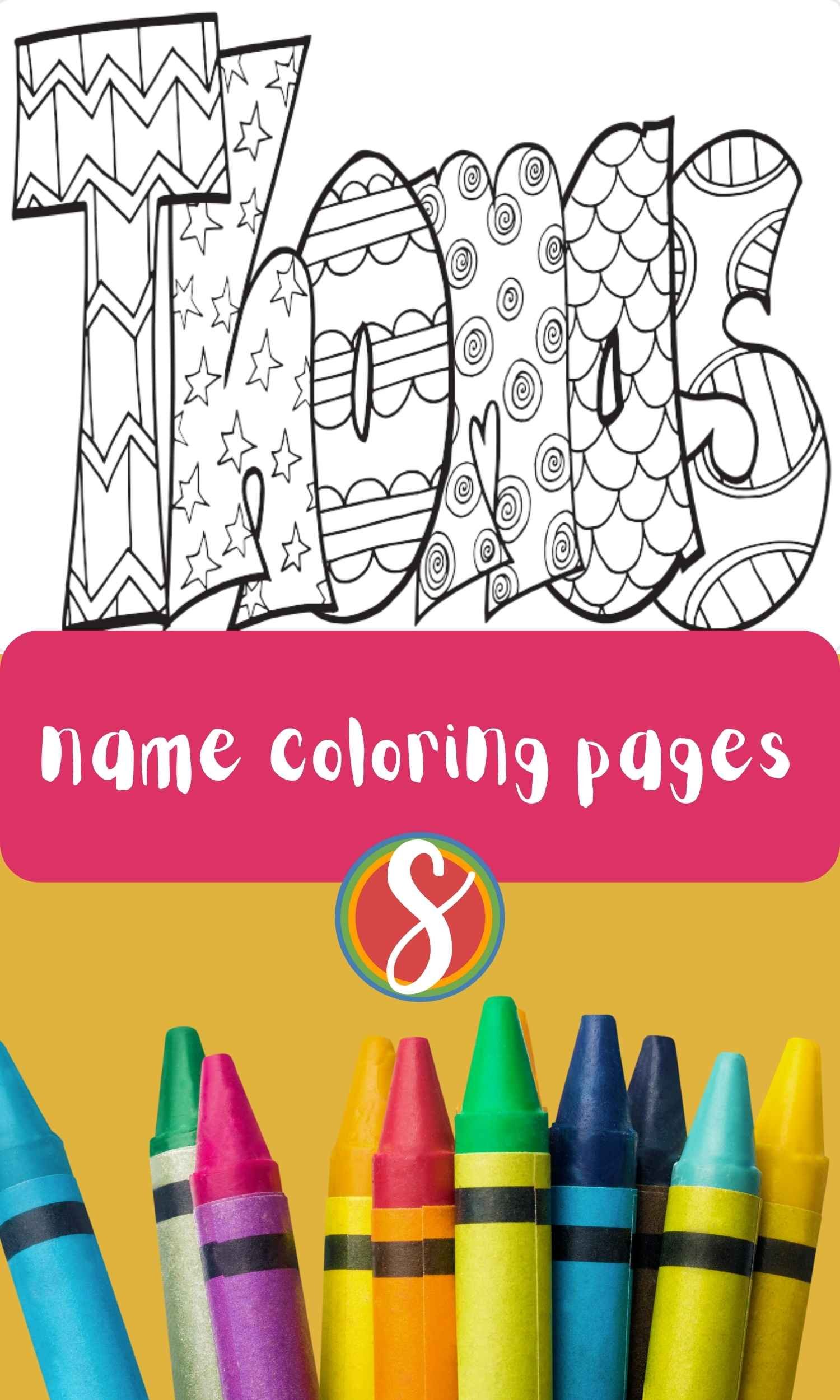 Free thomas name coloring page printable â stevie doodles