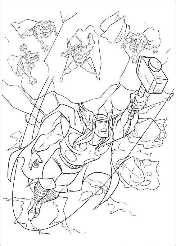 Thor coloring pages by coloringpageswk on