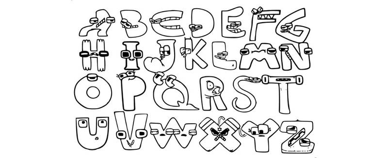 Discover alphabet lore coloring pages by gbcoloring on