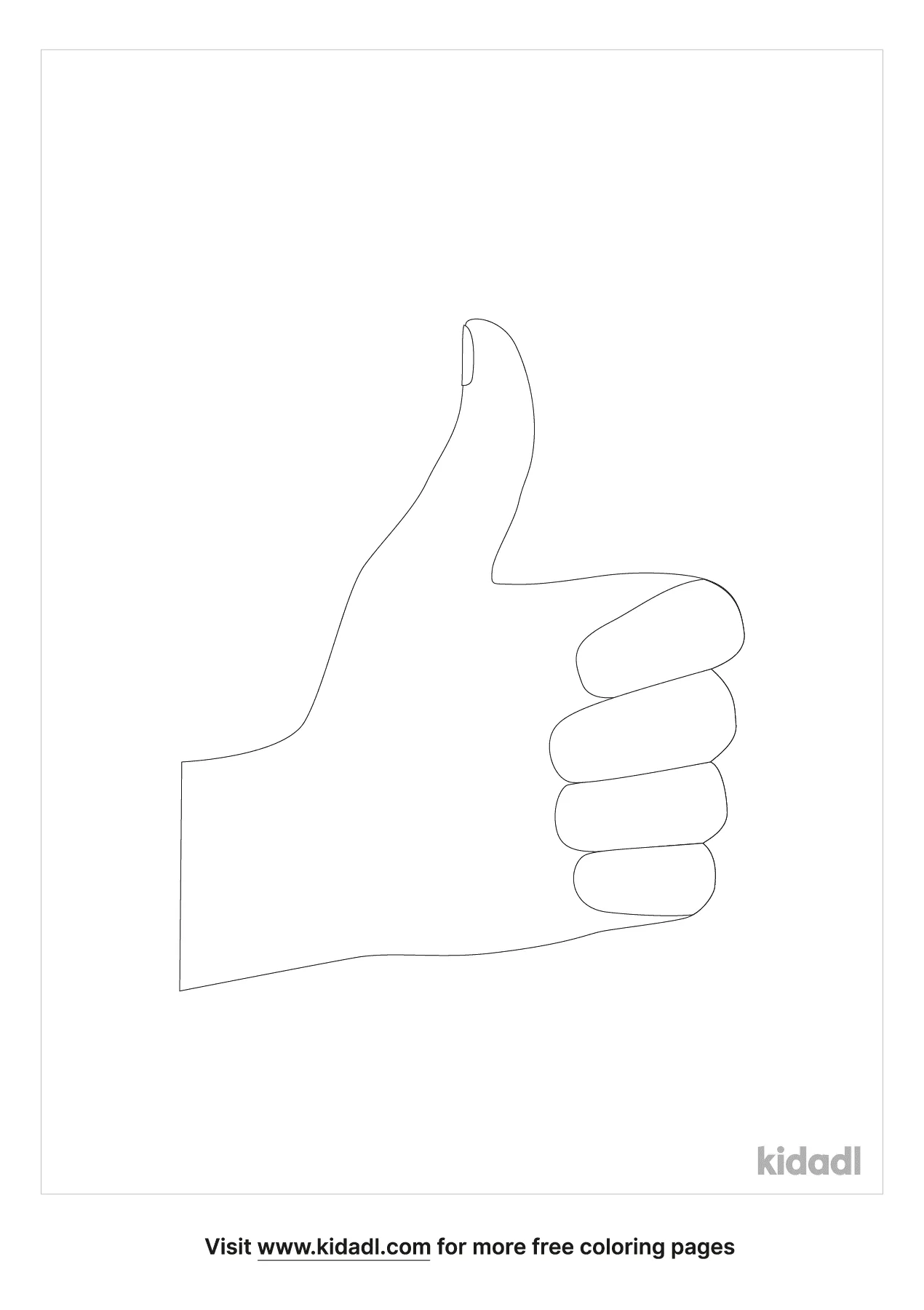 Free thumbs up coloring page coloring page printables