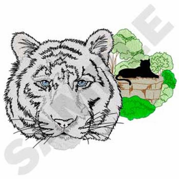White tiger machine embroidery design embroidery library at