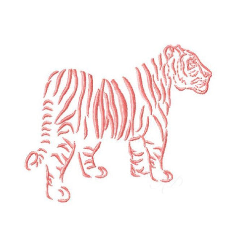 Chinoiserie chic full tiger embroidery design â herrington design