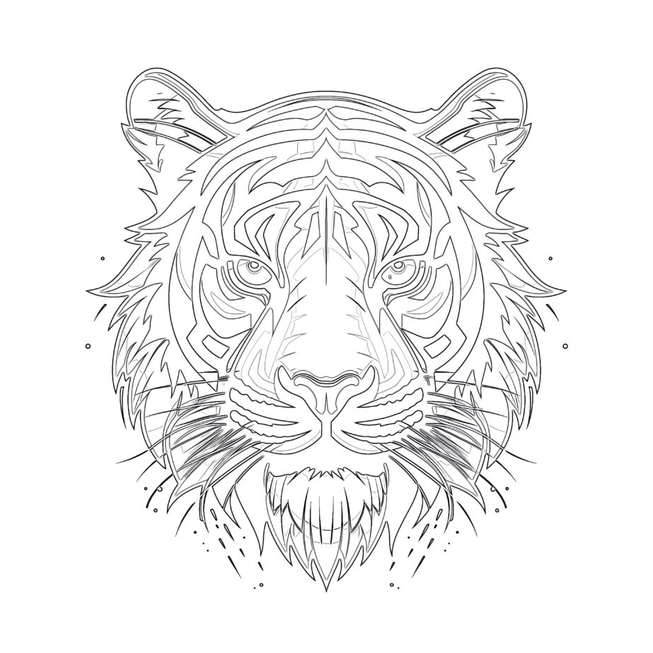 Free tiger coloring page coloring pages mimi panda