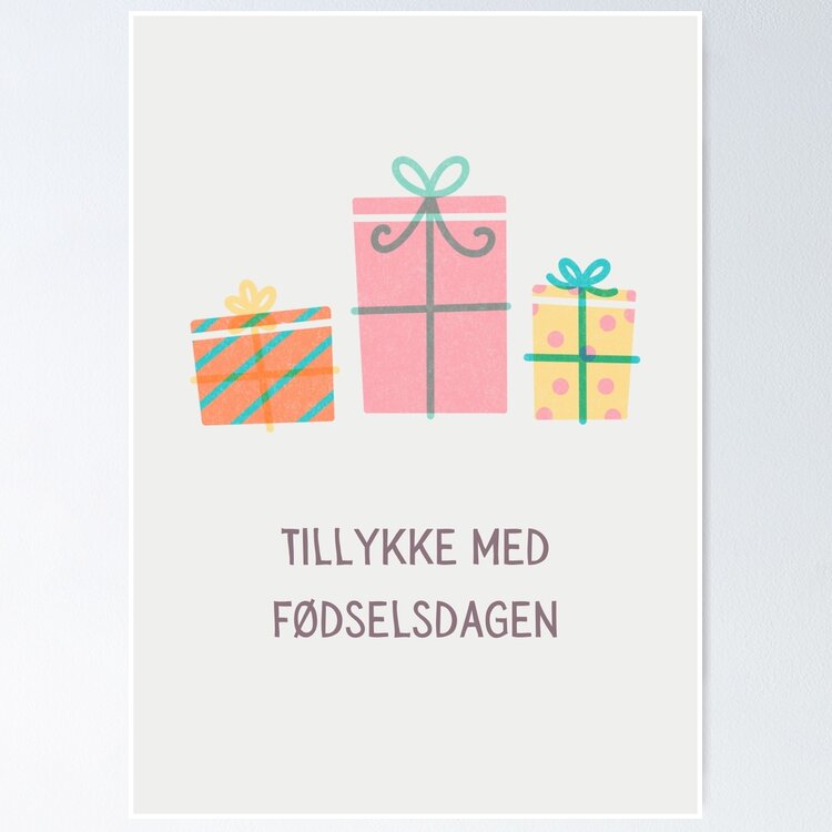 Tillykke med fãdselsdagen happy birthday in danish danish birthday throw pillow for sale by dayoftheyear