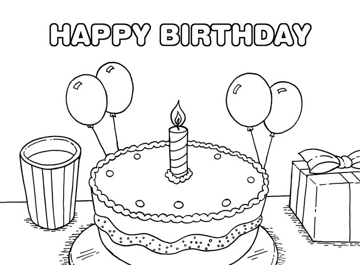Birthday coloring page happy birthday coloring pages coloring birthday cards happy birthday drawings