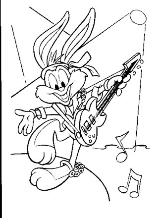 Tiny toons coloring page