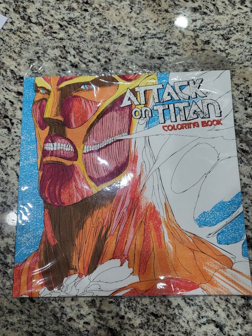 Attack on titan coloring book merch hobbies toys books magazines comics manga on