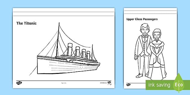 The titanic colouring pages teacher