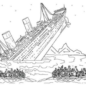Titanic coloring pages printable for free download