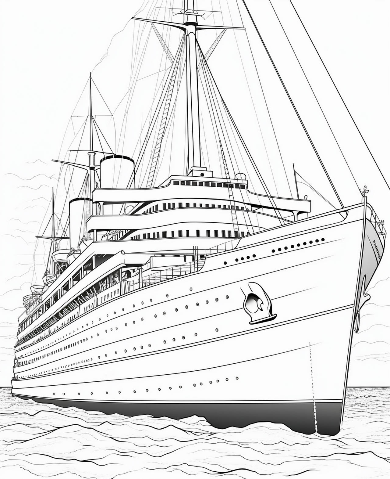 Warships coloring pages in premium quality by coloringbooksart on