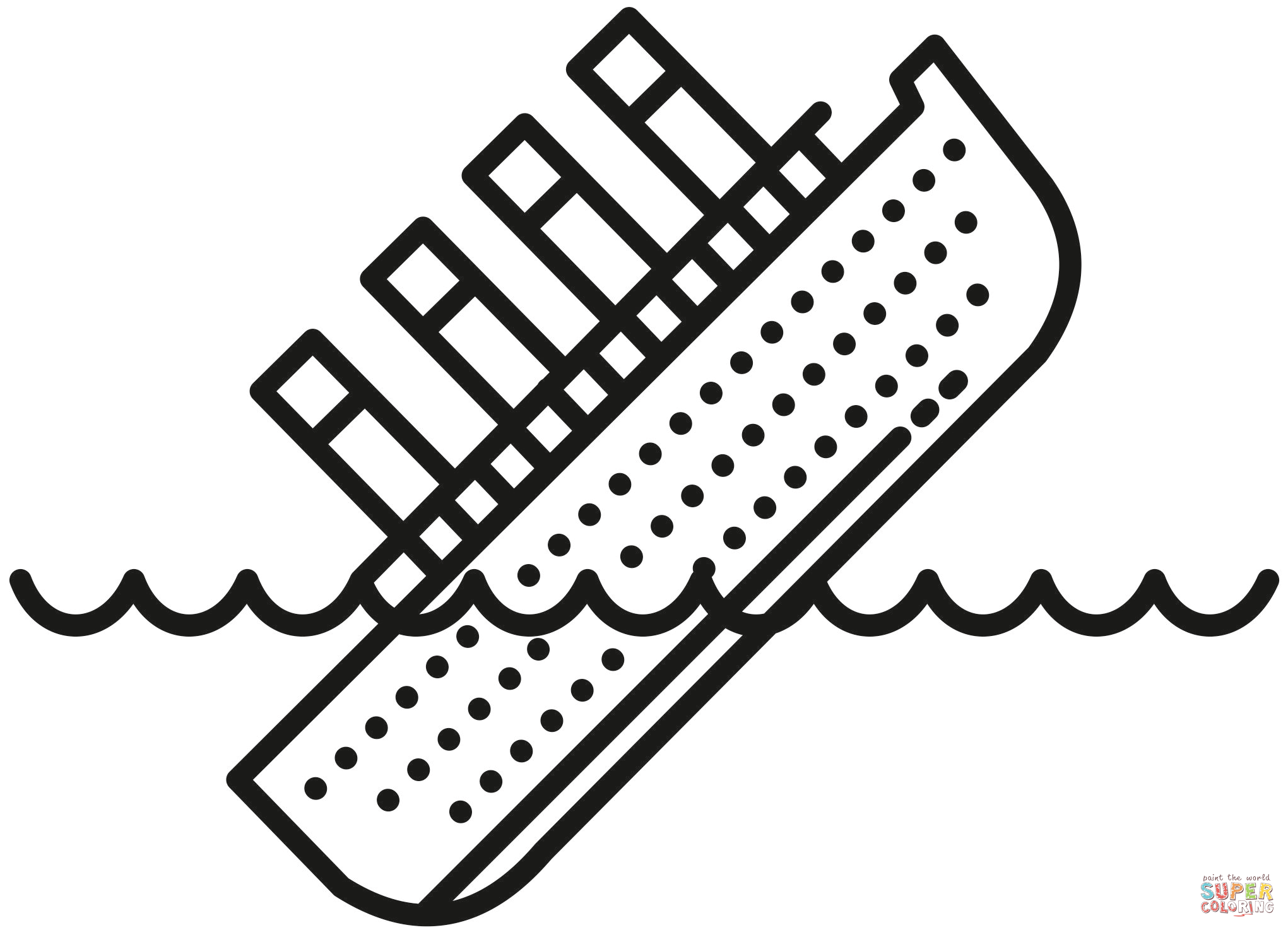 Titanic coloring page free printable coloring pages