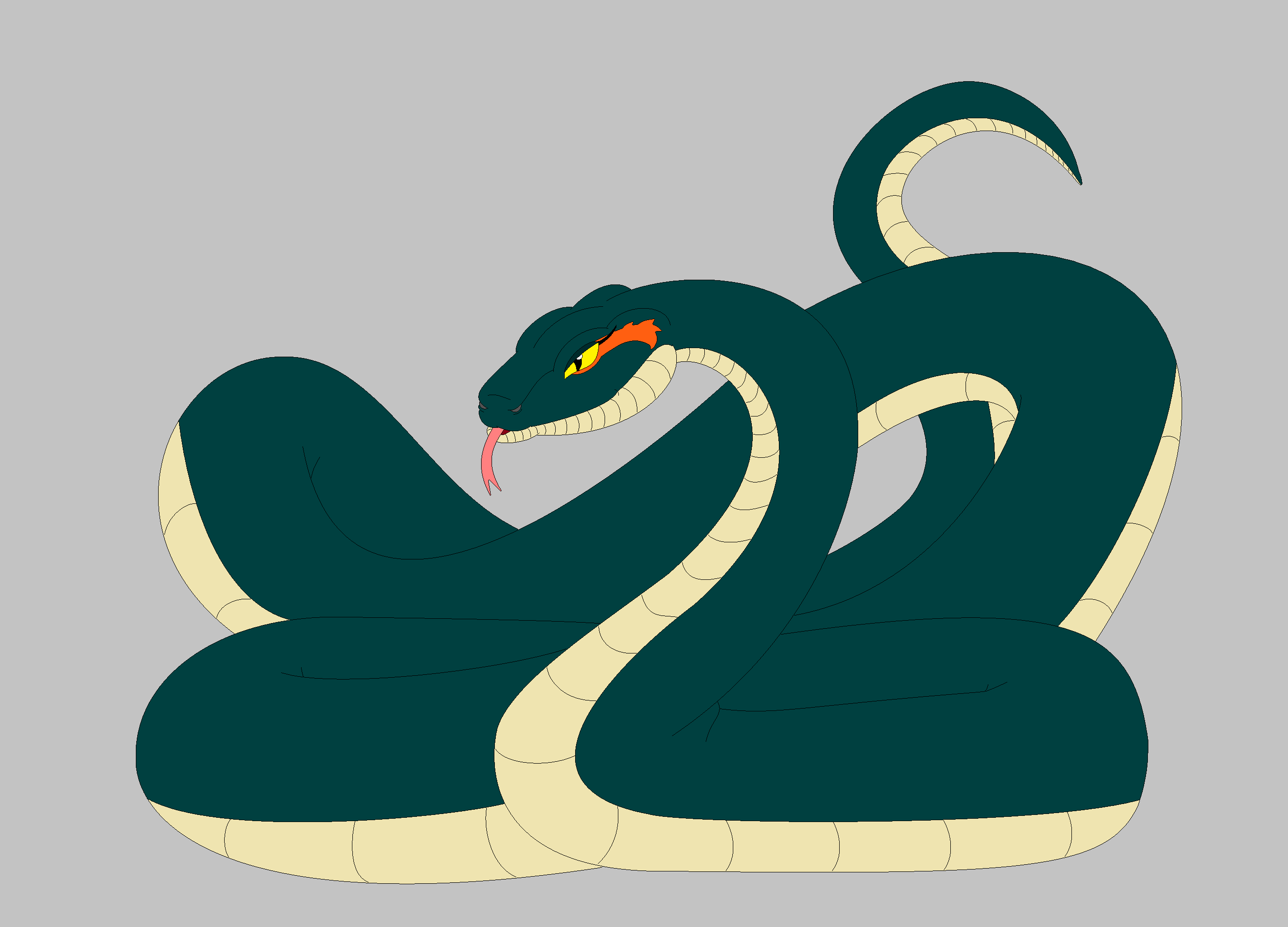 Titanoboa colored without pattern by weirdoxs