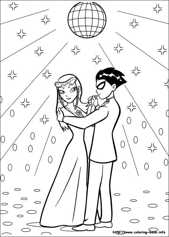 Teen titans coloring picture