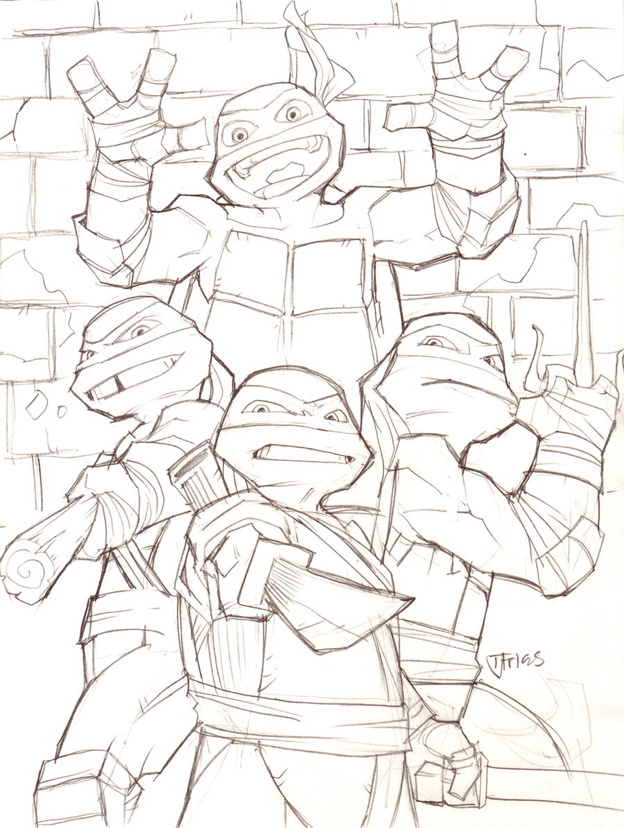 Teenage mutant ninja turtles by guinnessyde on