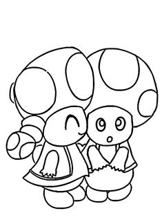 Toadette coloring pages