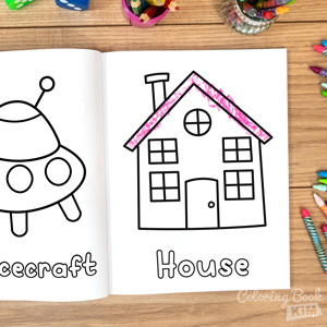 Simple big coloring book for toddler easy and fun coloring pages for kids preschool and kindergarten kim coloring book mansamer kim books