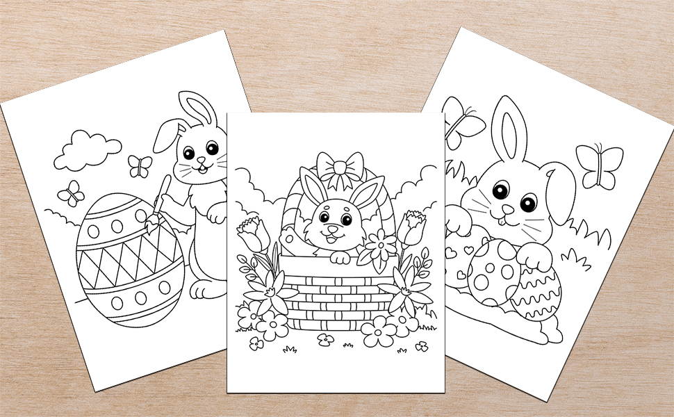 Easter loring book for kids ages