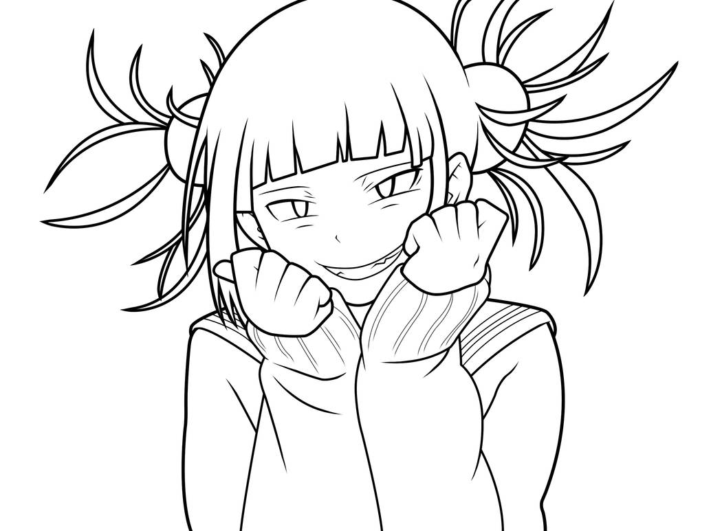 Himiko toga from my hero academia line by hekzplicit on