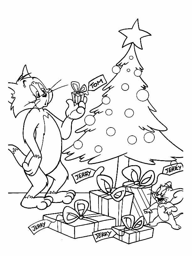 Tom and jerry coloring pages for kids