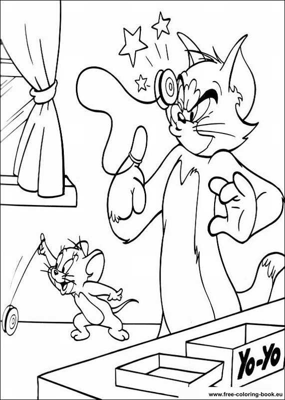 Coloring pages tom and jerry