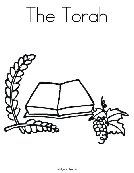 The torah coloring page