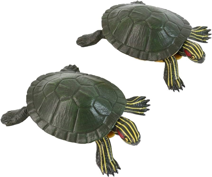 Framendino paquete de tortugas brasileãas de orejas rojas tortugas deslizantes de orejas rojas decoraciones populares para mascotas para niãos y niãas productos para animales